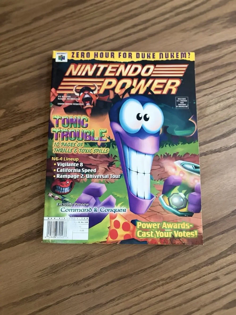 Nintendo Power Vol 118 March 1999 w/Poster, Charmeleon Pokémon Card & Inserts